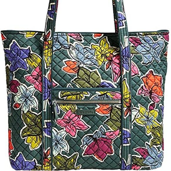 Vera Bradley Handbags - NEW Vera Bradley Women's Iconic Vera Tote Falling Flowers Large Last one!